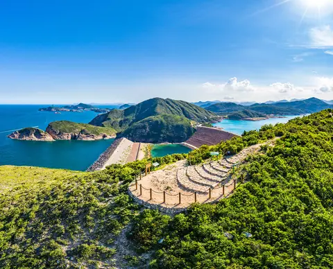 万宜水库东坝山径与海岸景观